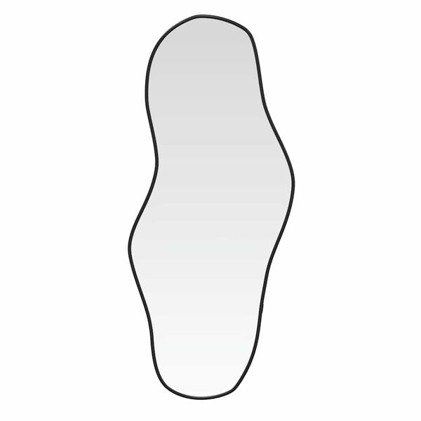 vidaXL Specchio da Parete Nero 80x35 cm