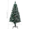 vidaXL Albero di Natale Preilluminato con Palline e Pigne 180 cm