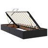 vidaXL Letto con Contenitore Nero 100 x 200 cm Pelle Sintetica