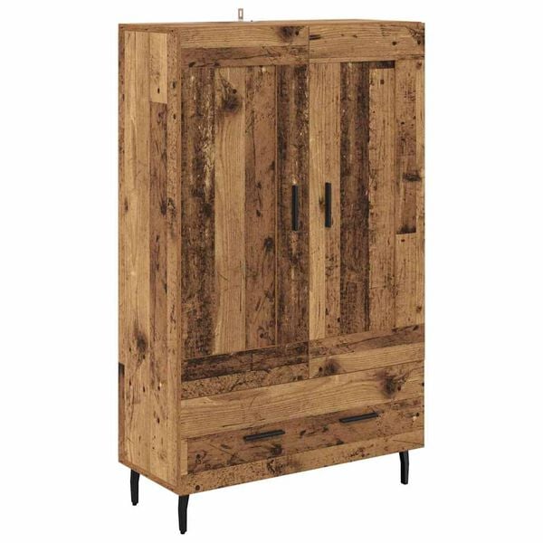 vidaXL Credenza Legno vecchio 69,5 x 31 x 115 cm Legno multistrato