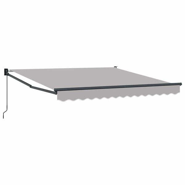 vidaXL Tenda da Sole Grigio chiaro 300 x 250 cm Poliestere
