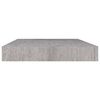vidaXL Scaffali a Parete 2 pz Grigio Cemento 40x23x3,8 cm in MDF
