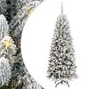 vidaXL Albero di Natale artificiale Bianco 180 cm