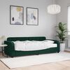 vidaXL Divano Letto con Materasso Verde Scuro 90x200 cm in Velluto