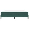vidaXL Letto a molle con materasso Verde Scuro 180 x 210 cm Tessuto