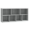 vidaXL Libreria Grigio Sonoma 50x25x106 cm