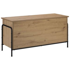 vidaXL Scatola di Stoccaggio Rovere Artigianale 80 x 40 x 49,5 cm