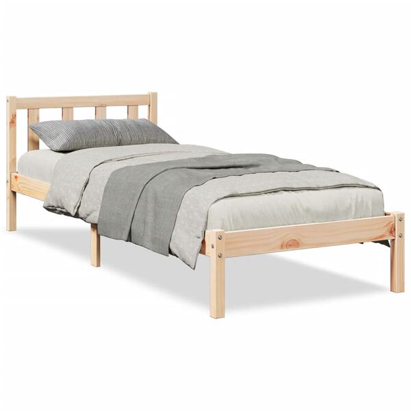 vidaXL Letto Extra Lungo senza Materasso 90x220 cm in Legno di Pino