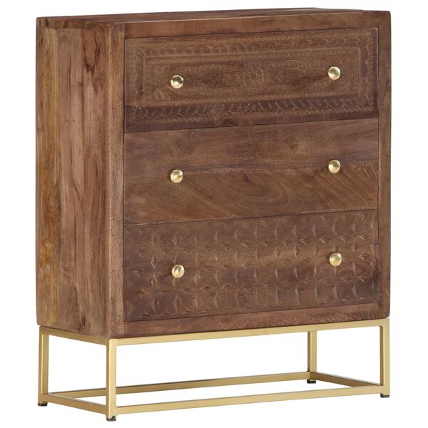 vidaXL Credenza 60x30x75 cm in Legno Massello di Mango