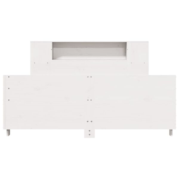 vidaXL Letto senza Materasso Bianco 135x190 cm Legno Massello di Pino