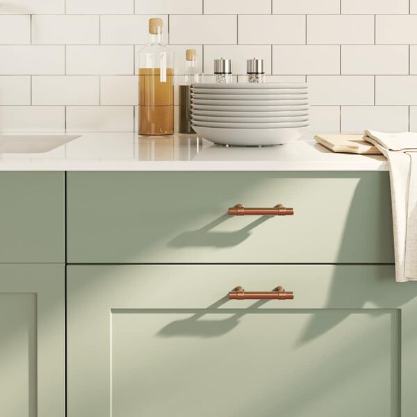 vidaXL Maniglie per Mobili 10pz Bronzo 64mm in Acciaio Inox