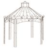 vidaXL Padiglione da Giardino Marrone Anticato 400x258x378 cm in Ferro