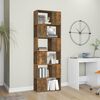 vidaXL Libreria/Divisorio Rovere Fumo 60x24x186 cm