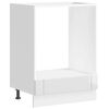 vidaXL Armadio Forno Lucca Bianco Lucido in Legno Multistrato