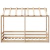 vidaXL Letto per Bambini con Tetto 75x190 cm in Legno Massello di Pino