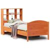 vidaXL Letto Libreria senza Materasso Marrone Cera 75x190 cm in Pino