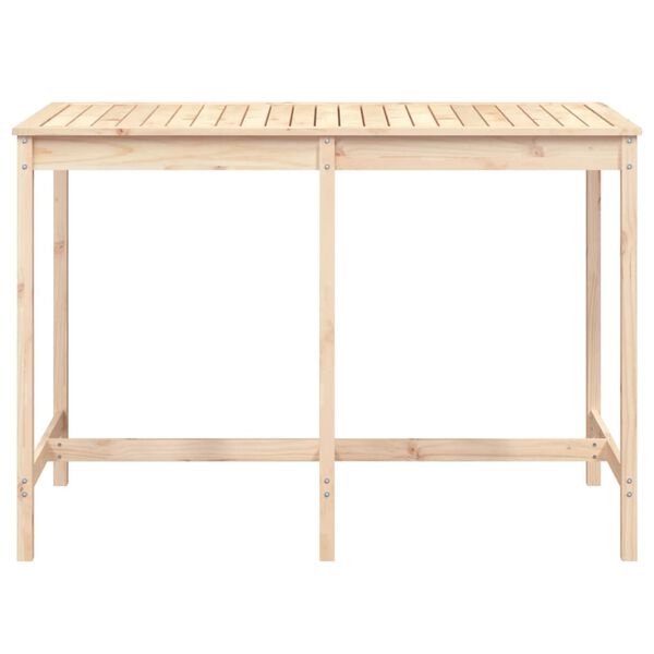 vidaXL Tavolo da Giardino 159,5x82,5x110 cm in Legno Massello di Pino
