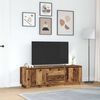 vidaXL Mobile Porta TV con Luci LED Legno Antico 160,5x41x50 cm