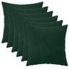 vidaXL Cuscino con cuscino HEERLEN 6 pz Verde Scuro Velluto