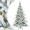 vidaXL Albero di Natale Artificiale con Rami Pieghevoli Bianco 180 cm