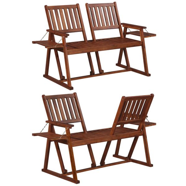 vidaXL Panchina da Giardino 165 cm in Legno Massello di Acacia