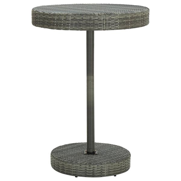 vidaXL Set da Bar da Giardino 5 pz con Cuscini in Polyrattan Grigio