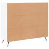 vidaXL Credenza Bianca 90x34x80 cm in Legno Multistrato