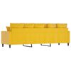 vidaXL Divano a 3 Posti Giallo 210 cm in Velluto