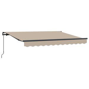 vidaXL Tenda Retrattile Beige 250 x 200 cm Tessuto