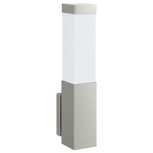 vidaXL Lampada da Parete Esterna Argento 10.5 x 6 x 33 cm
