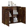 vidaXL Credenza Rovere Fumo 80x36x75 cm in Legno Multistrato