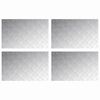 vidaXL Gradini per Scale 4 pz 80 x 50 cm Argento Alluminio