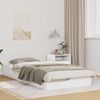 vidaXL Struttura del letto Bianco 100 x 200 cm Pino massello