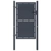vidaXL Cancello da Giardino in Acciaio 100x175 cm Antracite