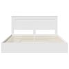 vidaXL Letto con Contenitore Bianco 180 x 200 cm Legno multistrato