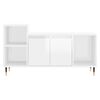 vidaXL Mobile Porta TV Bianco Lucido 100x35x55 cm in Legno Multistrato