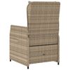 vidaXL Sedie da Giardino Reclinabili 2 pz Beige Polyrattan