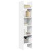 vidaXL Libreria Bianca 40x35x180 cm in Legno Multistrato
