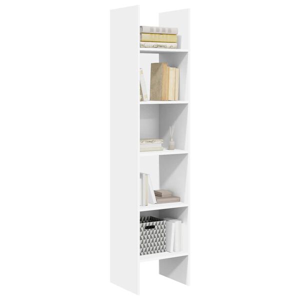 vidaXL Libreria Bianca 40x35x180 cm in Legno Multistrato