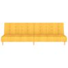 vidaXL Divano Letto a 2 Posti Giallo in Tessuto