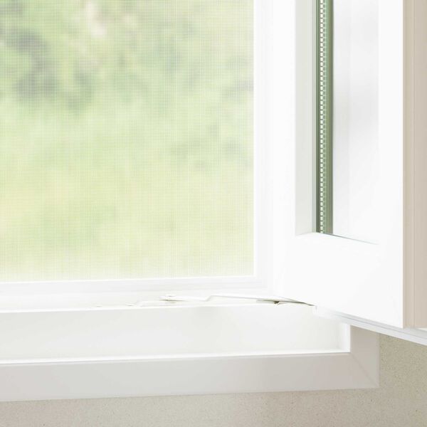 vidaXL Zanzariera a rete Bianco 112 x 500 cm Fibra di vetro