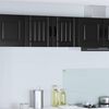 vidaXL Mobile da cucina 2 pcs Nero 40 x 31 x 40 cm Legno multistrato