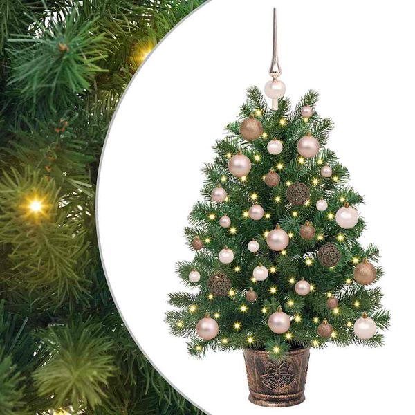 vidaXL Albero di Natale artificiale con 150 LED Verde 95 cm PE e PVC