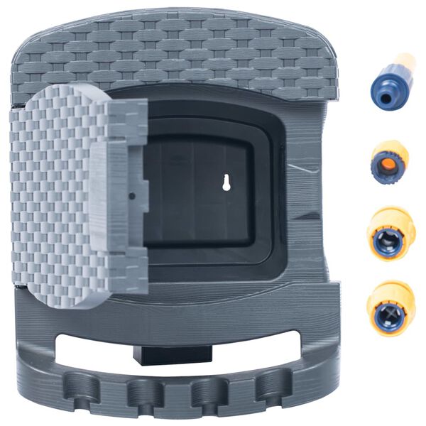 vidaXL Avvolgitubo da Giardino a Parete con Tubo in Plastica Antracite