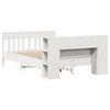 vidaXL Letto Libreria senza Materasso Bianco 120x200 cm Legno di Pino