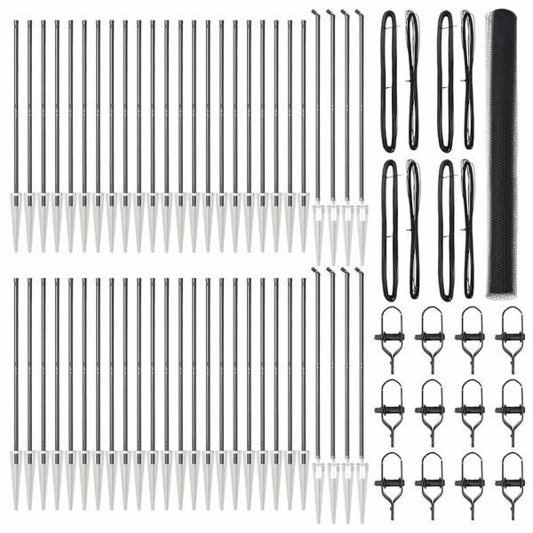 vidaXL Palo della recinzione Grigio 100 x 1,5 m (rete da 25 mm)