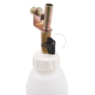 vidaXl Spurgo Freno Pneumatico Pompa Estrattore con Bottiglia 2 L