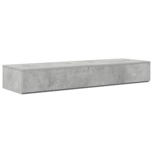 vidaXL Scrivania studio Grigio Cemento 130 x 40 x 19,5 cm
