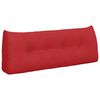 vidaXL Cuscino per Schiena Rosso 120 x 24 x 50 cm Tessuto