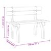 vidaXL Panca da Giardino 150 cm in Legno di Pino Impregnato